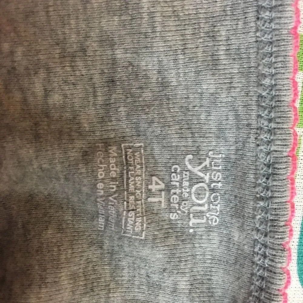 Carter PJ Top with LOVE  4T